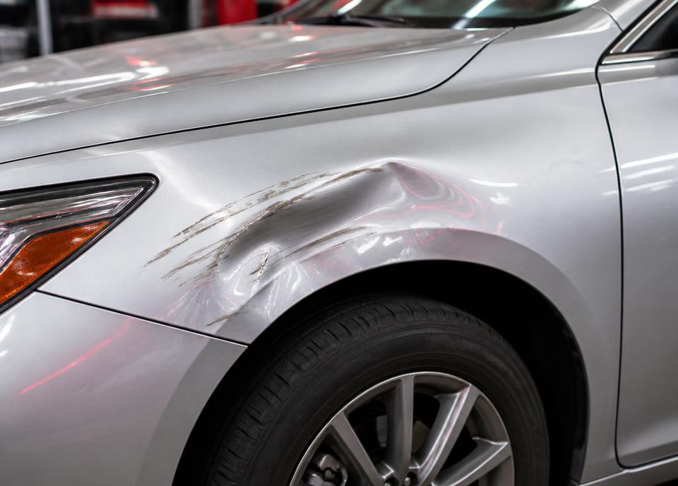 Close-up damage photo example