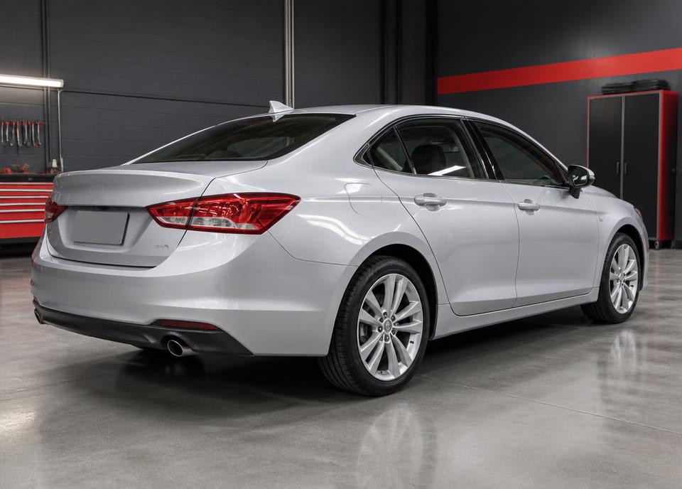 Example of the rear passenger-side corner photo angle